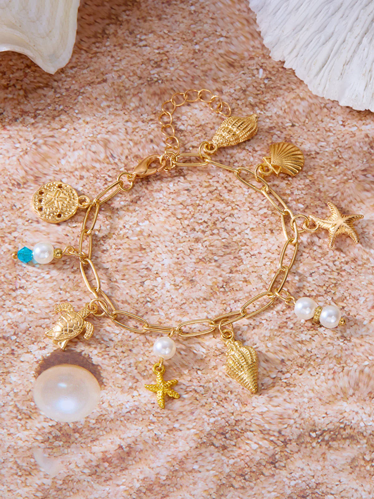 Ocean Inspired Charm Bracelet - Wholesalesil