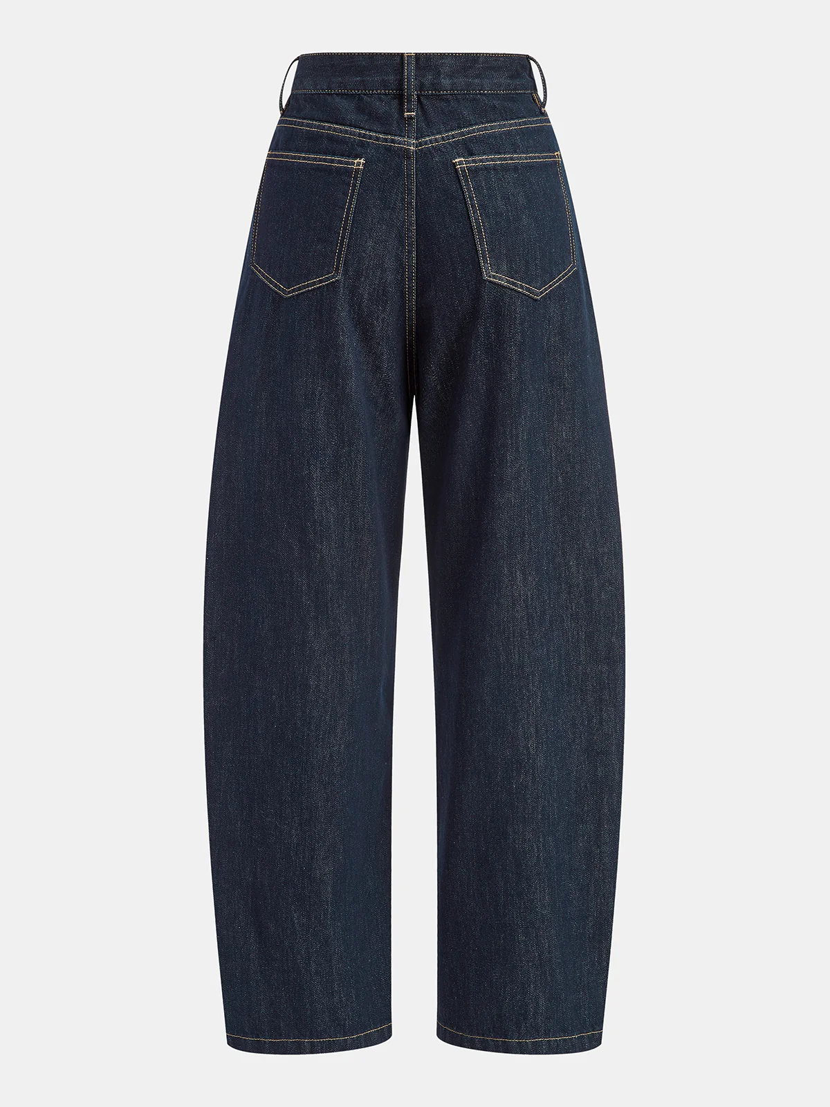 Mid-Waist Curved-Leg Jeans - Wholesalesil