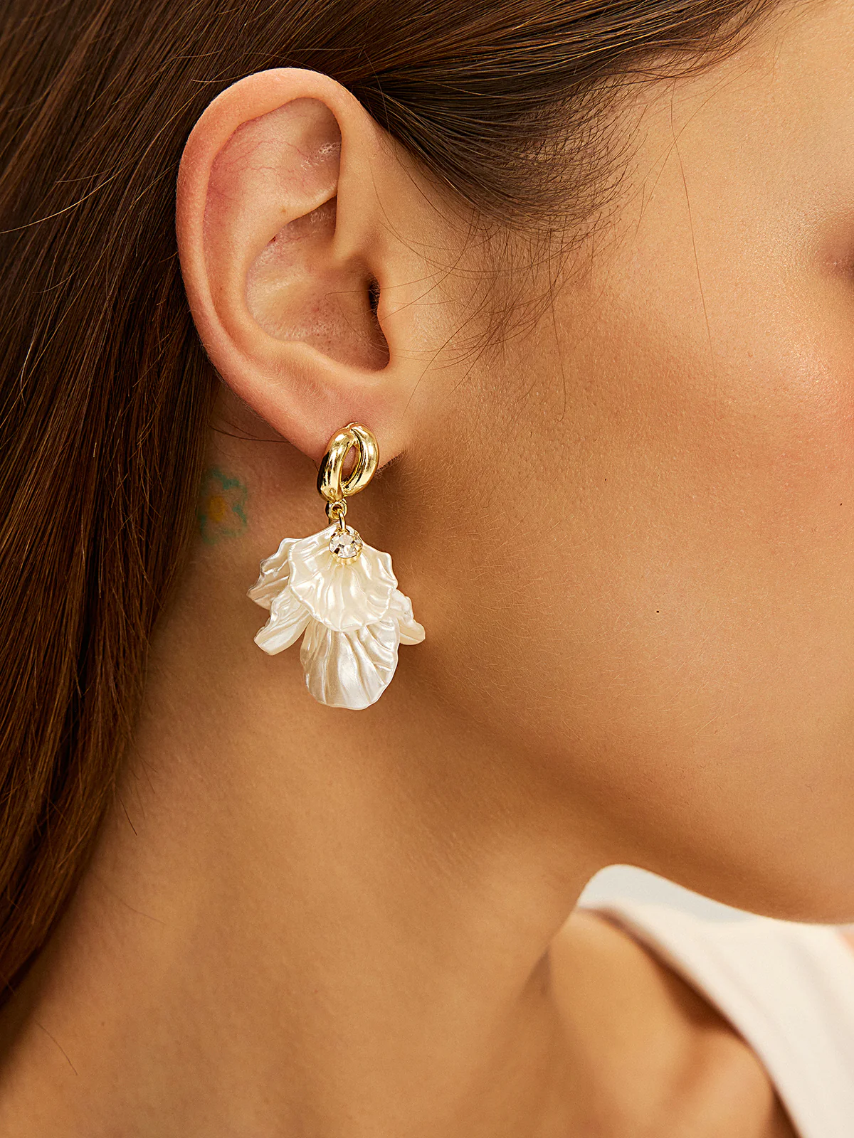 Floral Drop Earrings - Wholesalesil