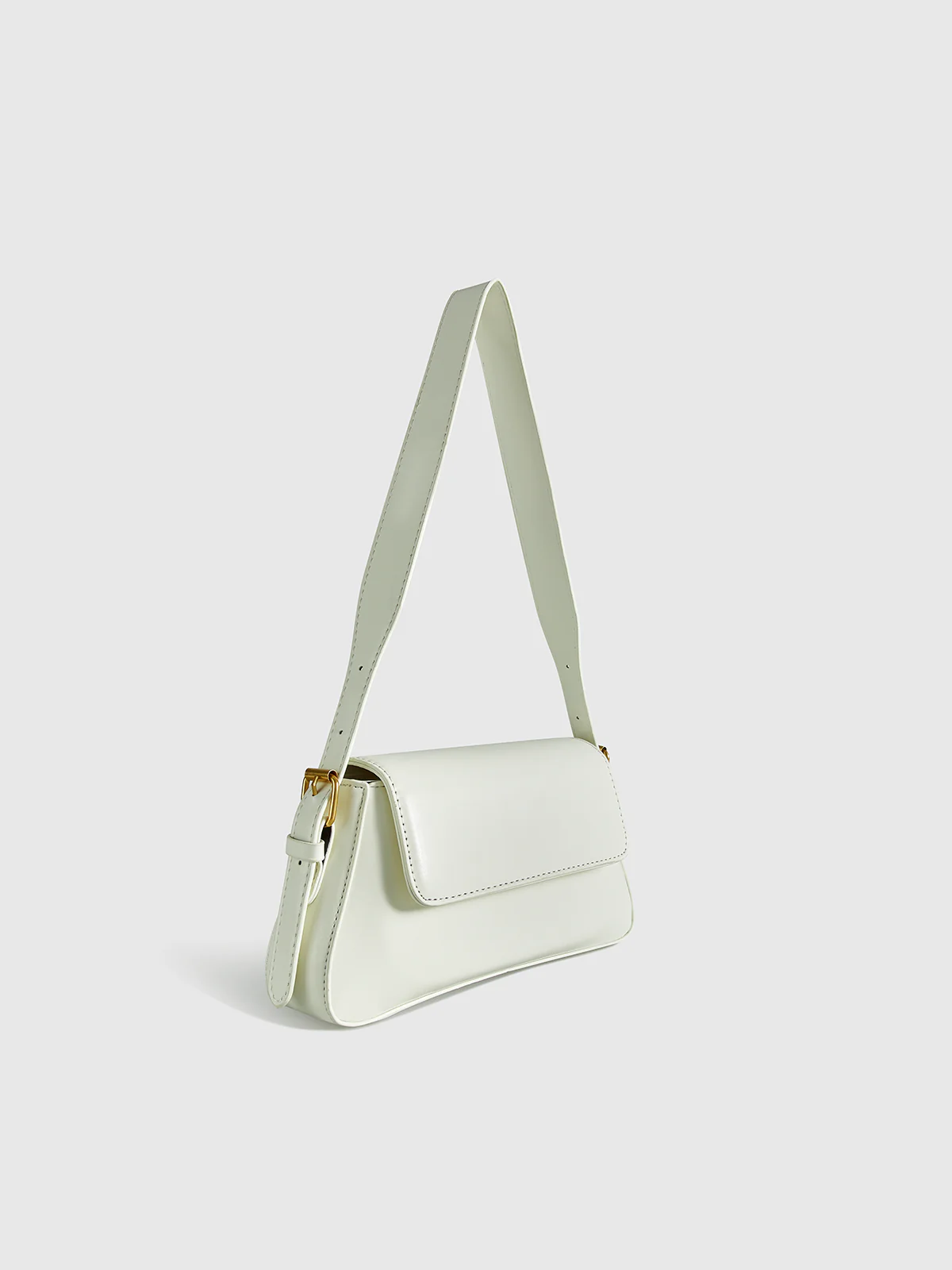 PU Leather Shoulder Bag with Flap - Wholesalesil