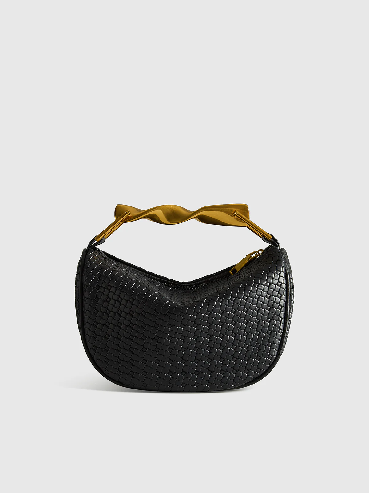 Textured PU Leather Bag with Chain Strap - Wholesalesil