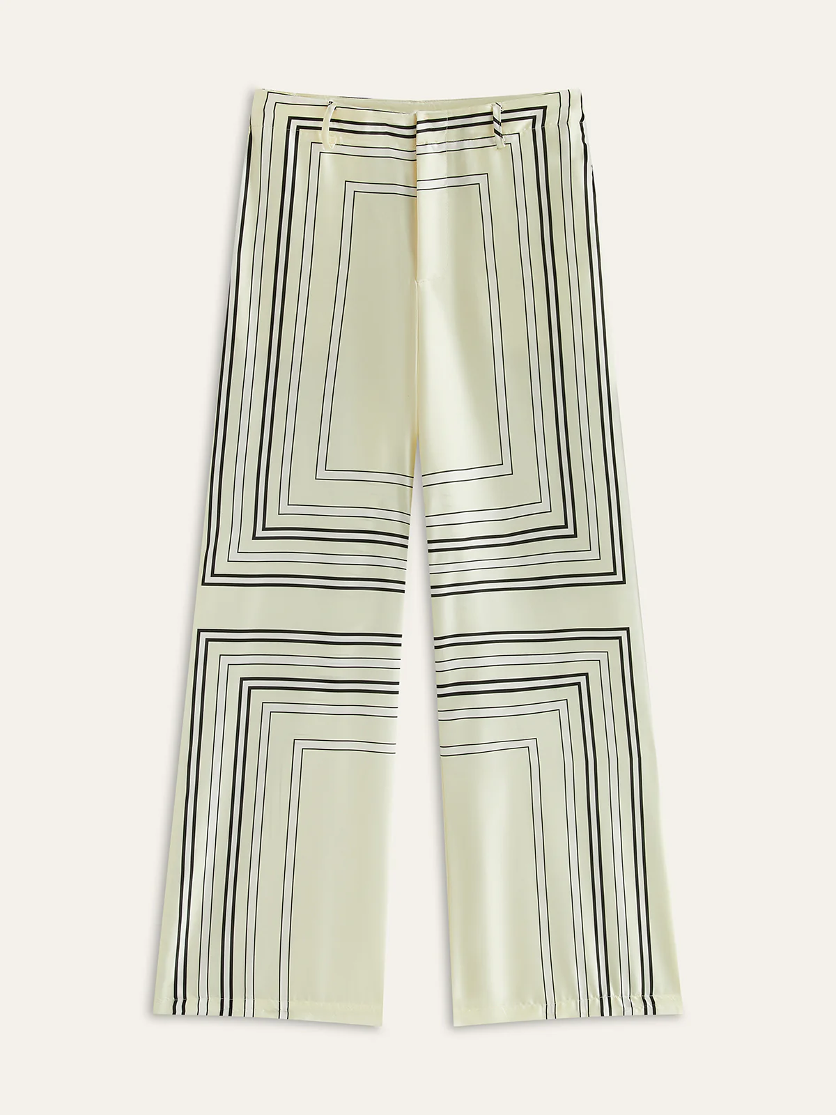 Striped Mid-Rise Pants - Wholesalesil