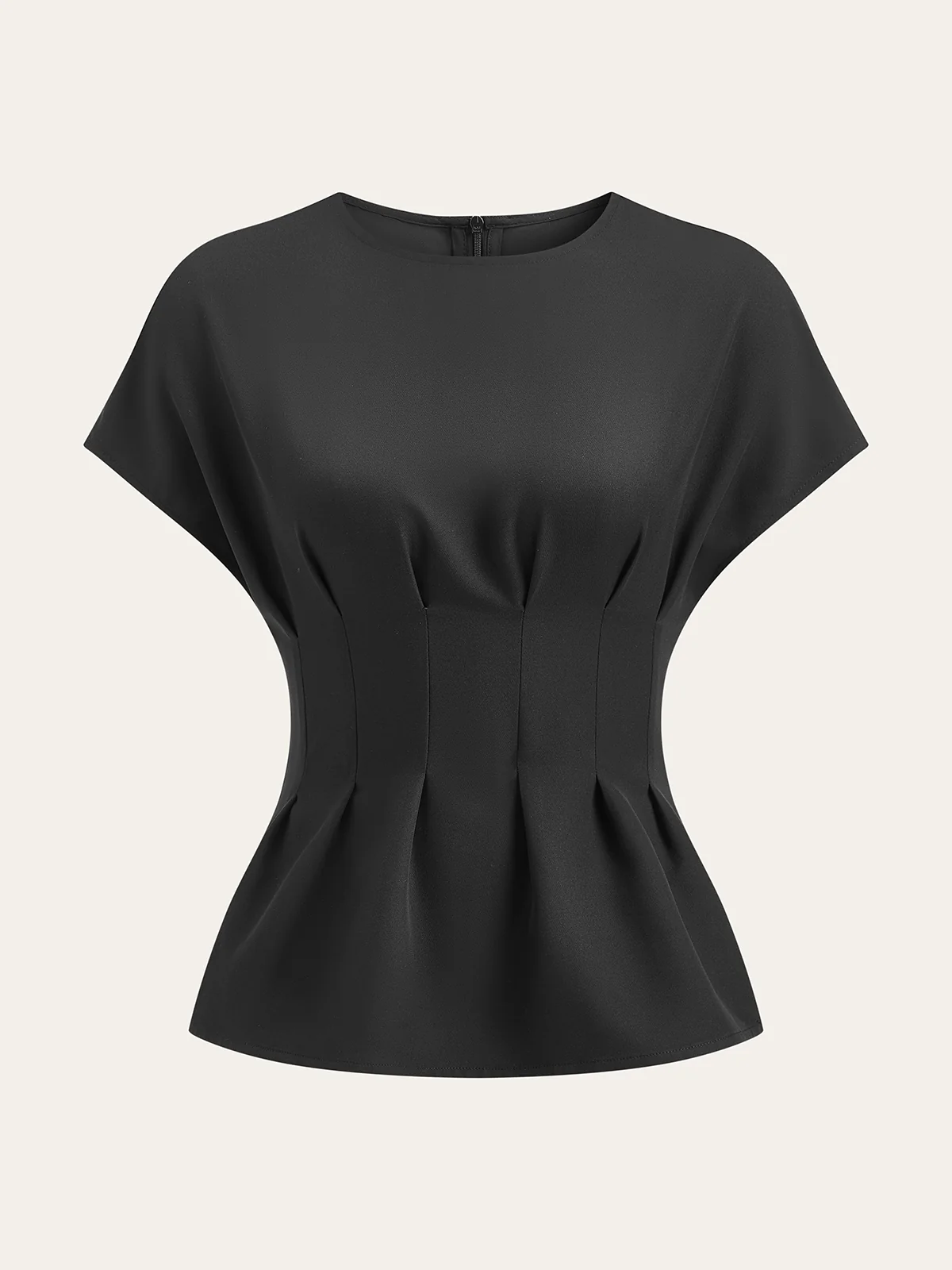 Pleated Waist Top - Wholesalesil