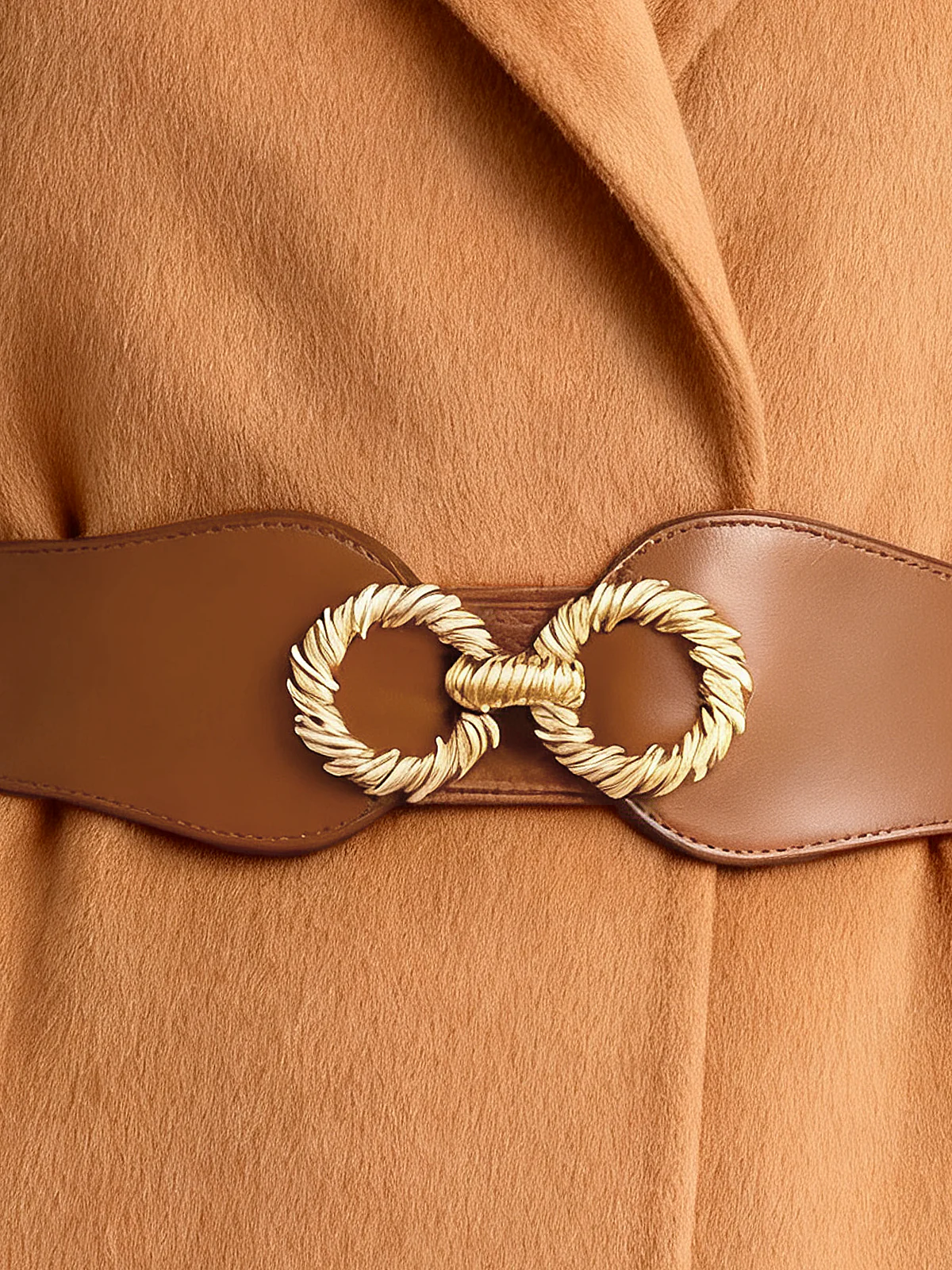 Metal Decor Elastic Wide Belt - Wholesalesil