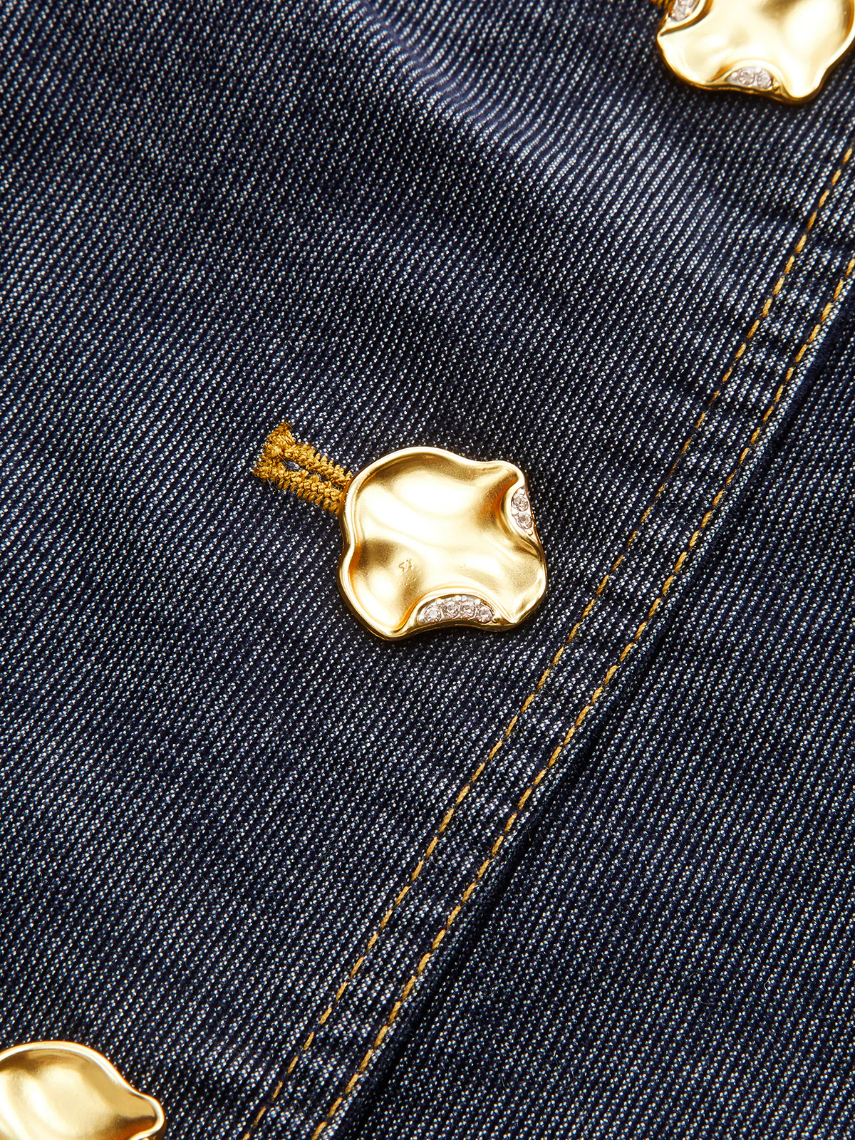 Metal Button Fitted Tailored Jacket - Wholesalesil